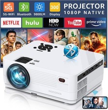 Roconia 110" Class FHD 1080p LCD Projector Q5
