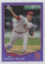 2013 Topps Chrome Retail Purple Refractor Shelby Miller #80 00em