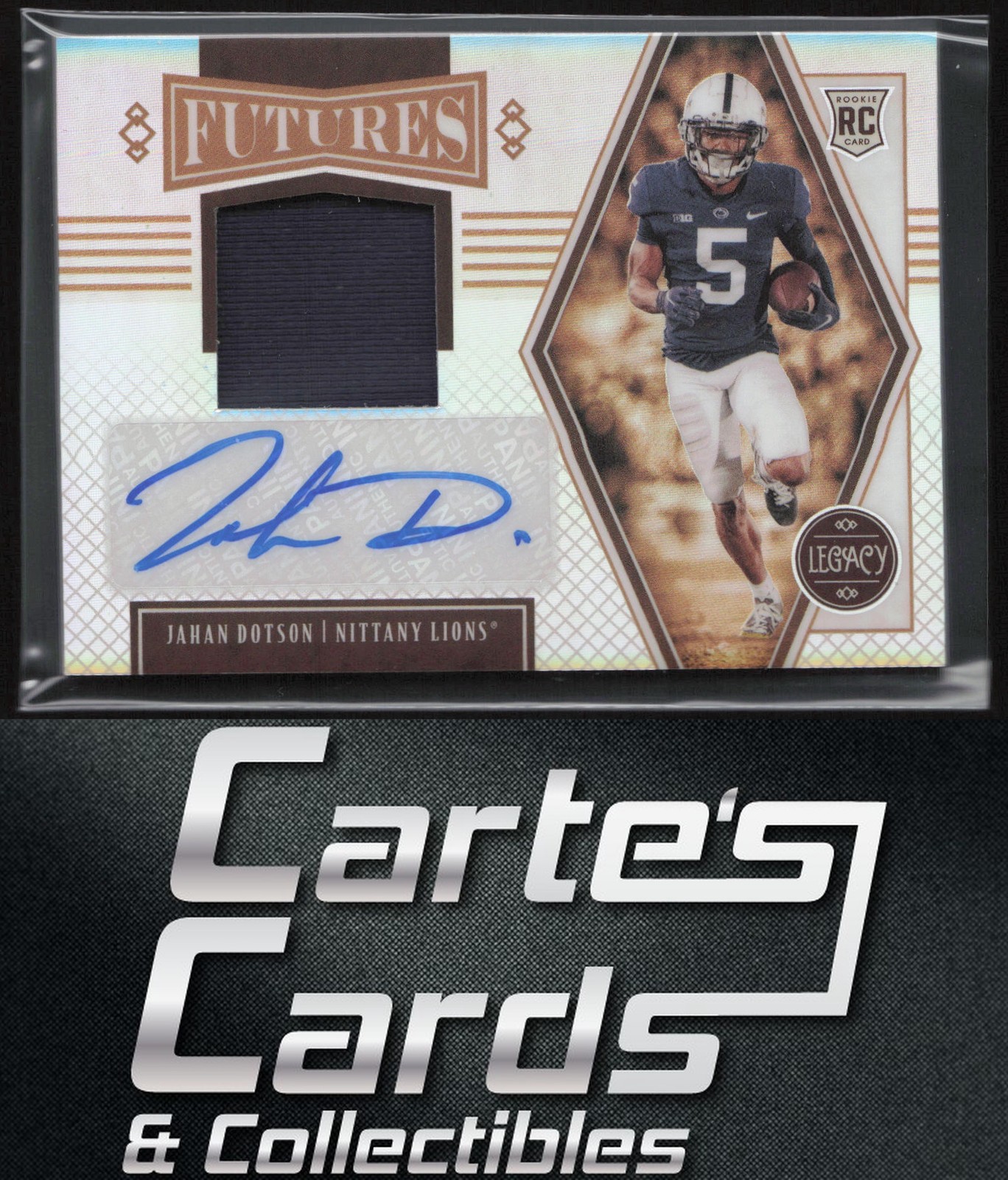 Jahan Dotson Panini Legacy Futures Patch Autograph #FPJD Silver