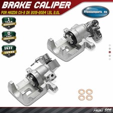 2x Front Brake Caliper for Mazda CX-3 DK 2015-2024 1.5L 2.0L D1Y12698Z D1Y12699Z