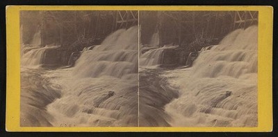 Photo:The descent under the bridge, Glens Falls, N.Y.