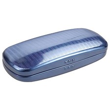 Metal Eyeglass Case, Glasses Case Hard Shell, Aluminum Spectacles Box Blue