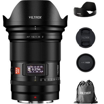 Viltrox AF 16mm F1.8 Full Frame Auto Focus Prime Lens for Nikon Z Mount Cameras