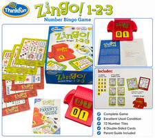 ThinkFun Zingo! 1-2-3 Number Bingo Game Compl...
