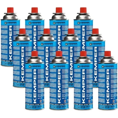 BOMBOLETTA CARTUCCIA A GAS KEMPER 577 SMART 227GR 390ML GAS BUTANO -- 12PEZZI --