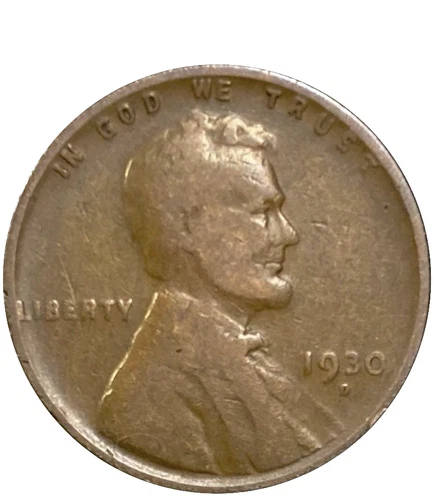 🔥 1930 D Lincoln Wheat Cent Good - Very Good (G-VG) Condition Copper Penny 1c