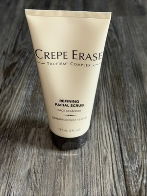 Crepe Erase Refining Facial Scrub Trufirm Skin Fragrance Free 6 oz 180mL Sealed
