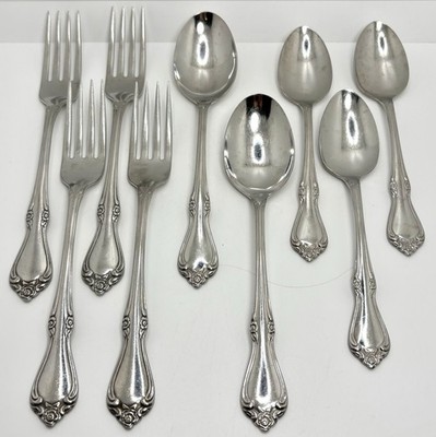 Oneida Arbor Rose 8 Pcs Forks / Spoons
