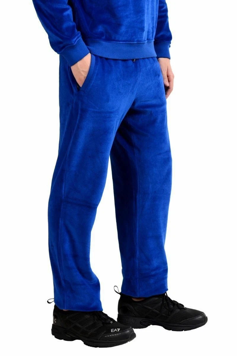 Pantalon de jogging en velours bleu Versace - Pantalons Femme