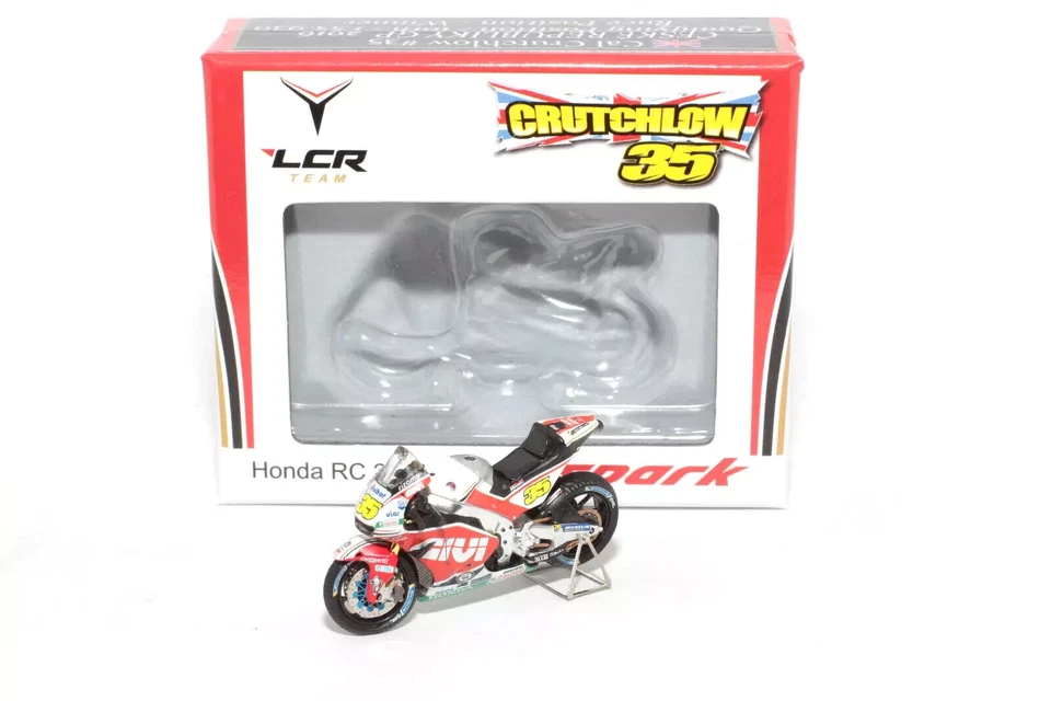 MODELLINO 1:43 SPARK MODEL MOTO HONDA HRC LCR CRUTCHLOW BRNO MOTOGP 2016 DIECAST - Immagine 2 di 4