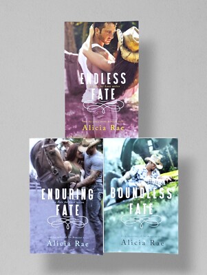 Lot Of 3 Alicia Rae Books - Fate For Love 1-3 Endless Enduring Boundless Fate