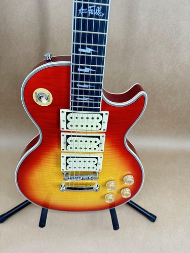 Nueva Guitarra Eléctrica LP Facebook Pastillas HHH Puente Fijo 22 Cuerdas - Imagen 3 de 12