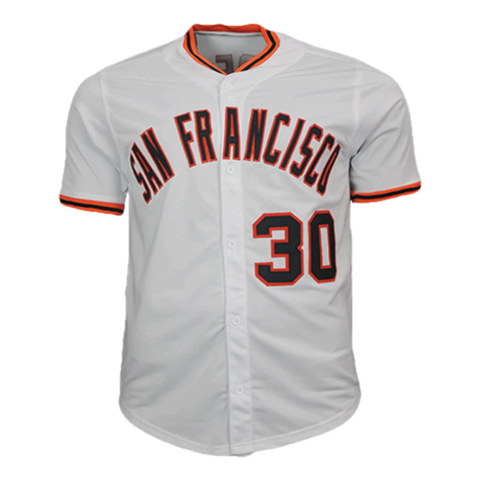 Camiseta de béisbol blanca firmada por Orlando Cepeda de San Francisco (JSA) Foto 3 de 3