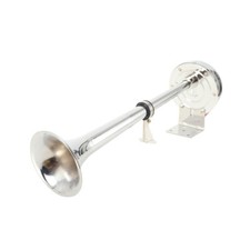 Hupe Druckluft 125DB Laute Einzeltrompete 12V Edelstahl Auto Lufthupe Nebelhorn