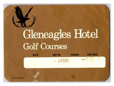 Vintage Gleneagles Hotel Golf Courses Ticket To Play Golf - Perthshire Scottland