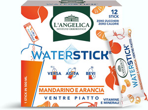 Waterstick Ventre Piatto,1 Astuccio Da 12 Stick Aroma per Acqua Senza Zucchero,