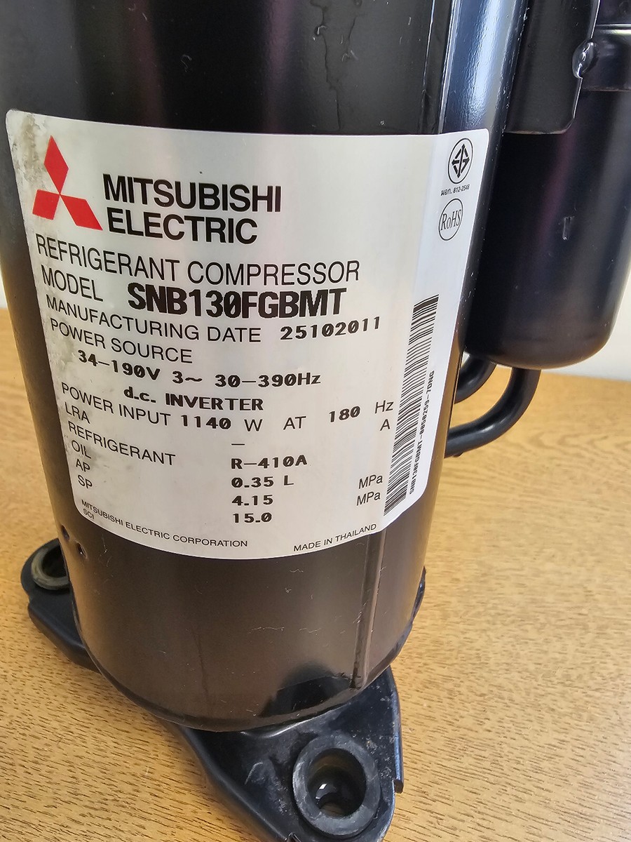Mitsubishi SNB130FGBMT Compressor E12F28900 MUZ-GE60VA used good