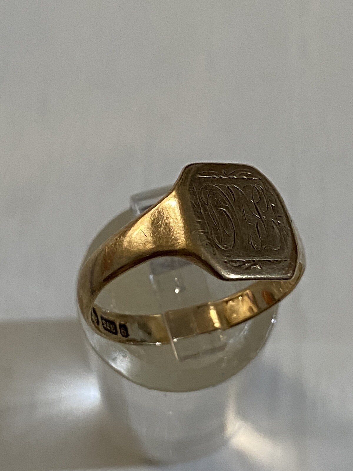 Antique 1930s 9ct Solid Gold Ring - image 4