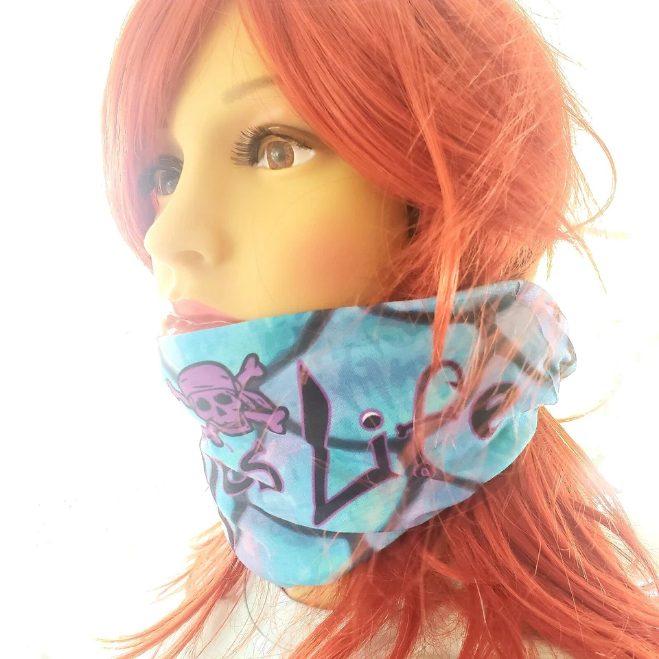 PIRATE'S LIFE UV BUFF ESCALA DE PESCADO Máscara de Protección de Cuello Púrpura Navegación Pesca Sol  Foto 3 de 4