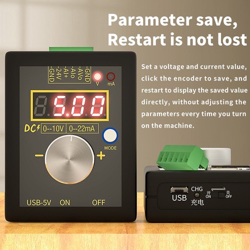 FNIRSI Signal Generator Adjustable Current Voltage Source Simulator 0-12V 0-20mA - Picture 2 of 14