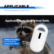 Pet Chip Scanner EMID RFID Reader Data Storage 125Khz for Dogs Cats Horse