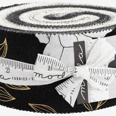 Golden Threads Jelly Roll: 40 Luxe 2.5'' Fabric Strips by Alli K Design