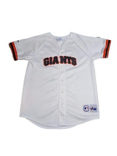 Vintage San Francisco Giants Majestic USA 80's Stitched Logo Jersey Button Up - Picture 1 of 3