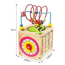 wooden cube activity centre