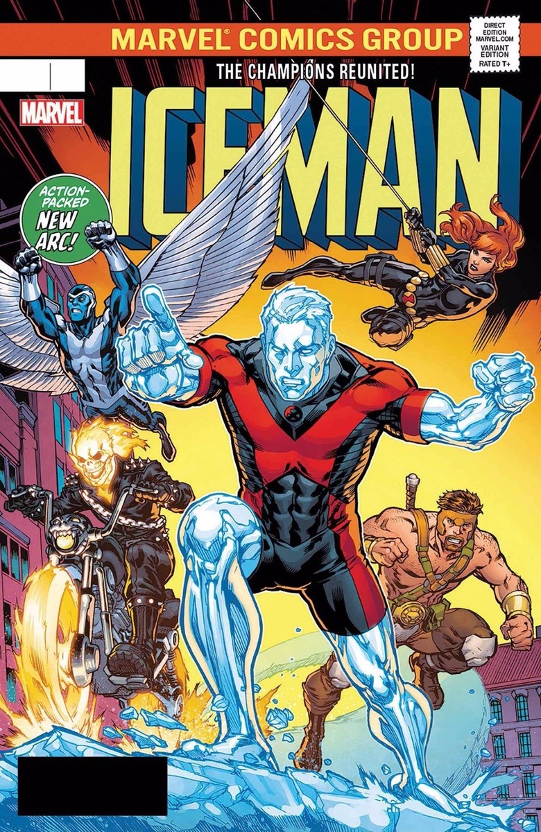 ICEMAN 6 MICHAEL RYAN LH LENTICULAR HOMAGE VARIANT MARVEL LEGACY
