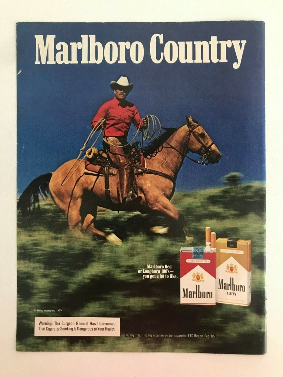 Marlboro Vintage 1985 Print Ad | eBay