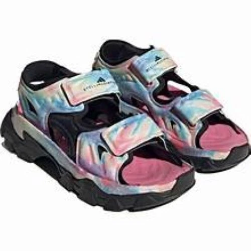 Nuovo sandalo Adidas Stella McCartney HP8599 bianco nero rosa blu tie dye hika 9