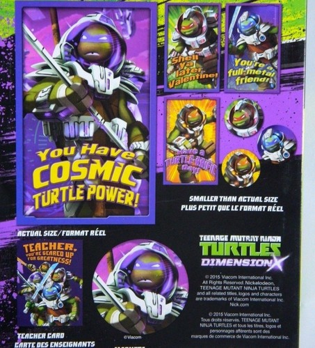 Tarjetas de San Valentín de 16 unidades de Teenage Mutant Ninja Turtles dimensión con imán - Imagen 5 de 5