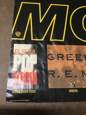 Vintage 1995 R.E.M. Monster Promo Poster 36