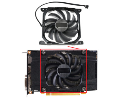 Cooling Fan For INNO3D GeForce GTX 1060 Compact 970 960 750Ti ITX  GPU CF-12915S