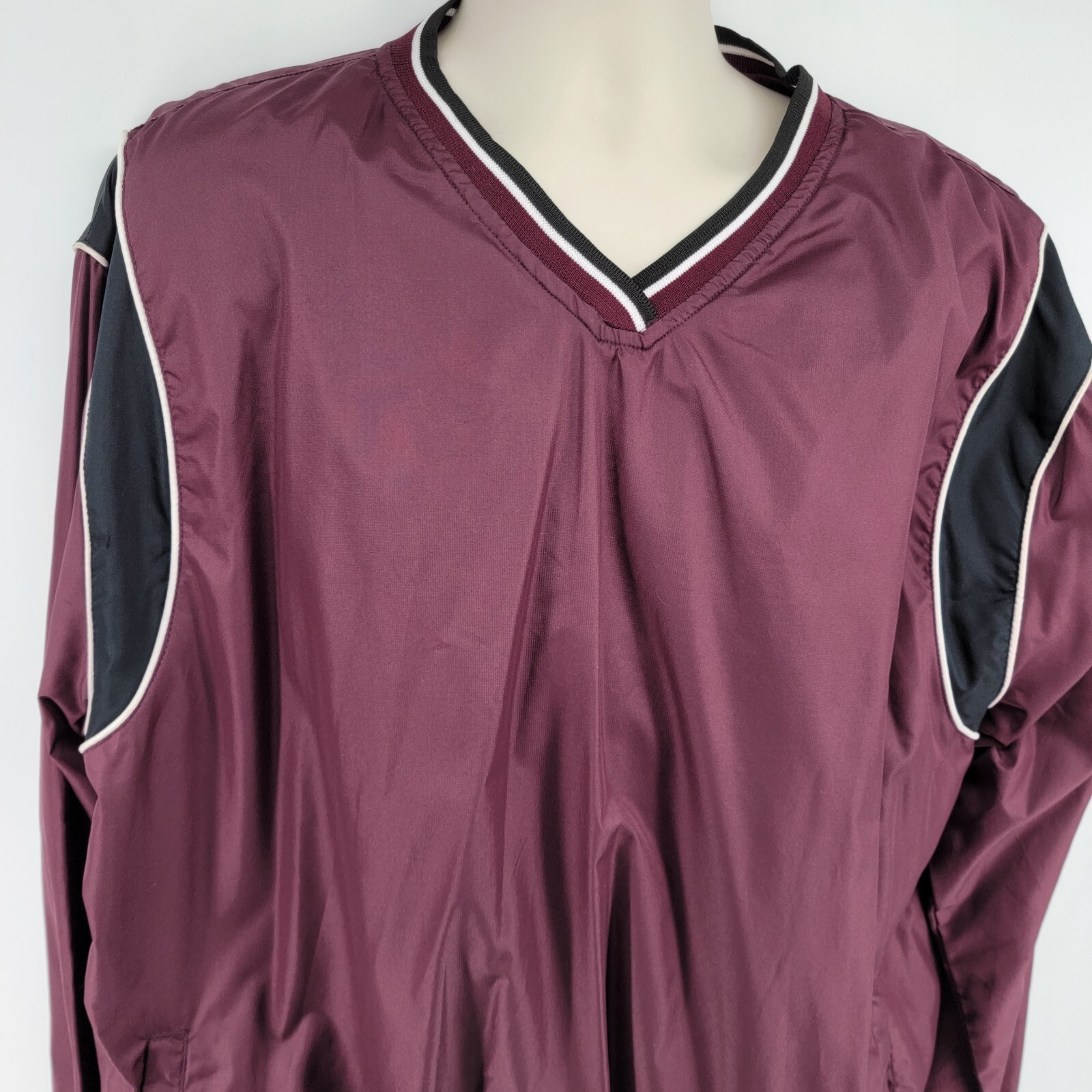 Rawlings Windbreaker Pullover Baseball Jacket Siz… - image 5