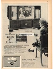 1959 Dumont ROYAL SOVEREIGN TV Radio Phonograph Floor Console Vintage Print Ad 
