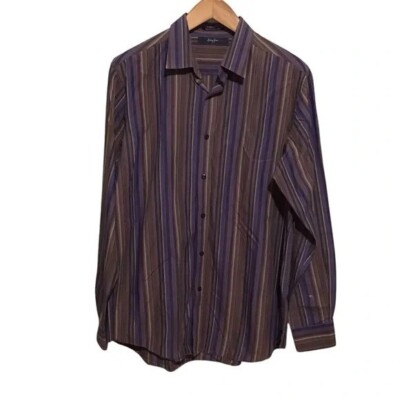 Sean John Original Fit Brown Button Up Shirt XL