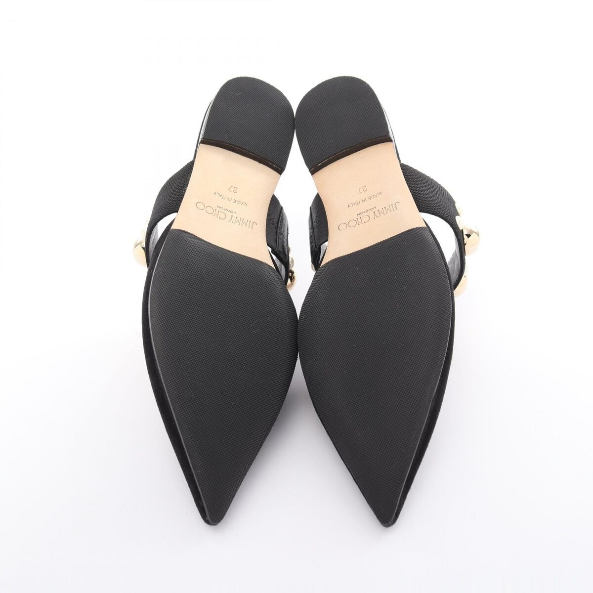 JIMMY CHOO BASETTE FLAT Mule #37 shoes sandals ZRM221 Suede JIMMY CHOO BASETTE FLAT Mule #37 shoes sandals ZRM221 Suede