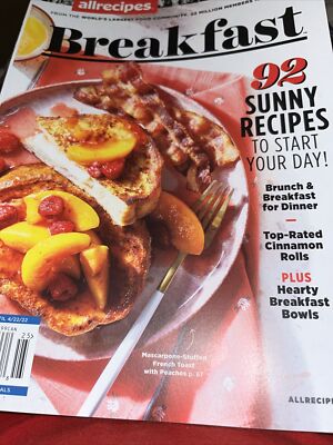 Allrecipes Breakfast  Magazine 2022. 92 Sunny Recipes. Breakfast Bowls  T-183