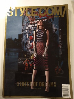 STYLE.COM Print Magazine Spring 2014 Runway Fashion ALT Cover - Street Of Dreams