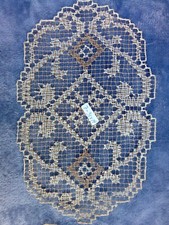 Antichi centri filet a modano_Venezia 1930_Set di 7 mai usati_