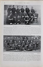 1900 Burenkrieg Druck Offiziere 2. East Surrey Regiment Queens Royal West