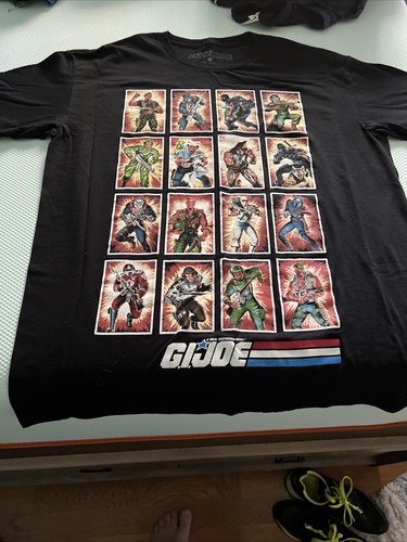 GI JOE Mens Large Character Box Art Shirt RARE Vintage Cartoon Hasbro Duke Cobra - Picture 5 of 12