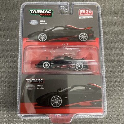 #ad Tarmac Works Pagani Imola Nero Oro Black Global64 1 64 $9.99