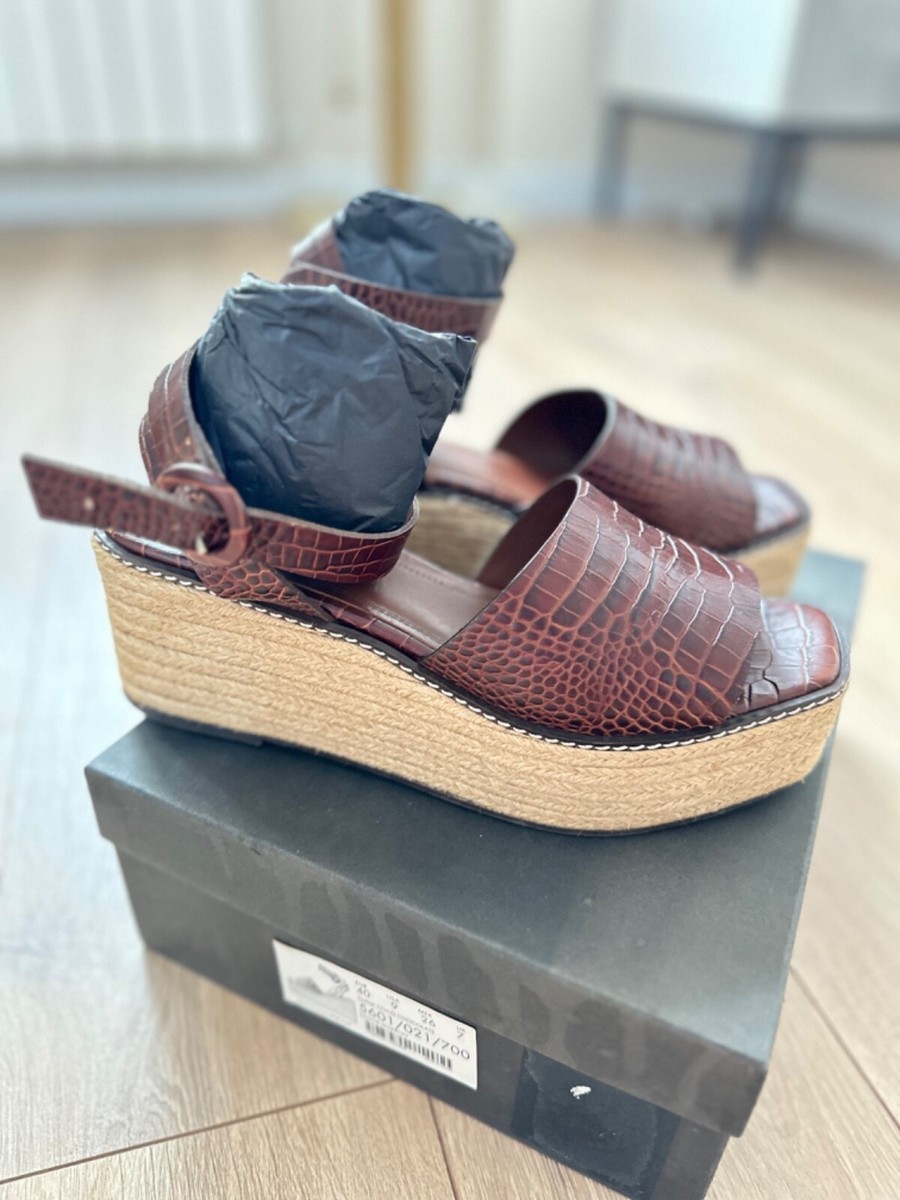 ★ Massimo Dutti★ Soft leather high heel sandals 116406507 Massimo Dutti Brown Leather Heels Size 41 (US 10) Ankle