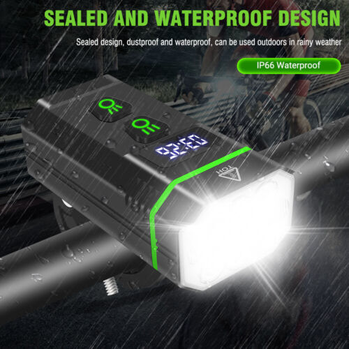 10000mAh LED Bicycle Bike Light Front Rear Rechargeable Headlight Tail Lamp Set - Picture 3 of 118