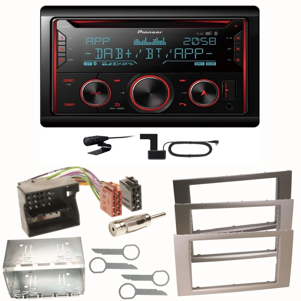 Pioneer FH-S820DAB DAB+ Bluetooth Einbauset für Ford Focus Fusion Galaxy S-Max - Bild 1 von 1