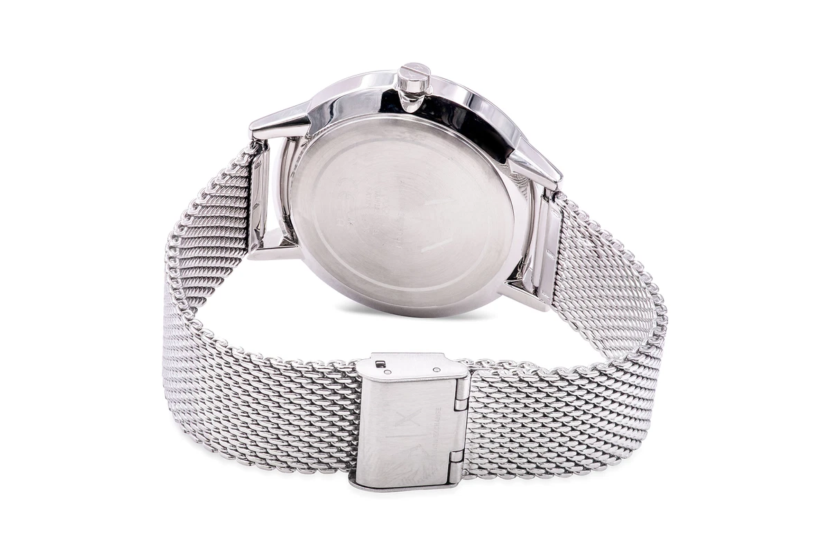 Armani exchange cayde stainless steel watch sale