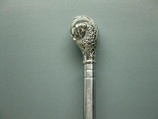 Antique Vintage Solid Brass Handle Style Victorian Cane Wooden Walking Stick Git