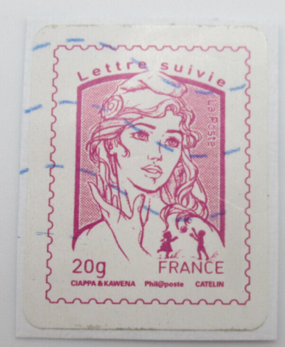 TIMBRE ADHESIF FRANCE N° 1217A - MARIANNE - OBLITERE - Photo 1/2